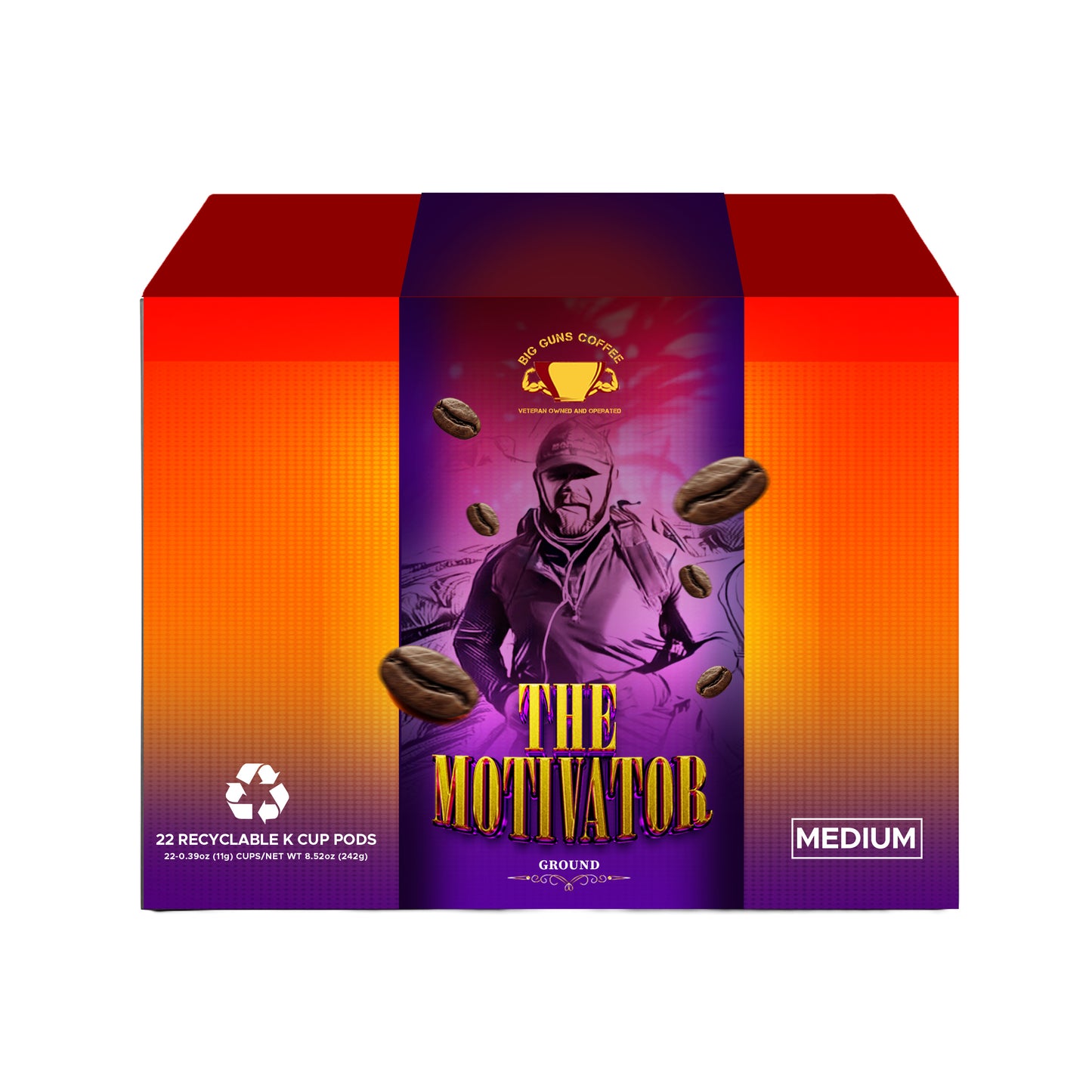 Big Guns Coffee's The Motivator Blend 48 Pack Single Serve K Cups