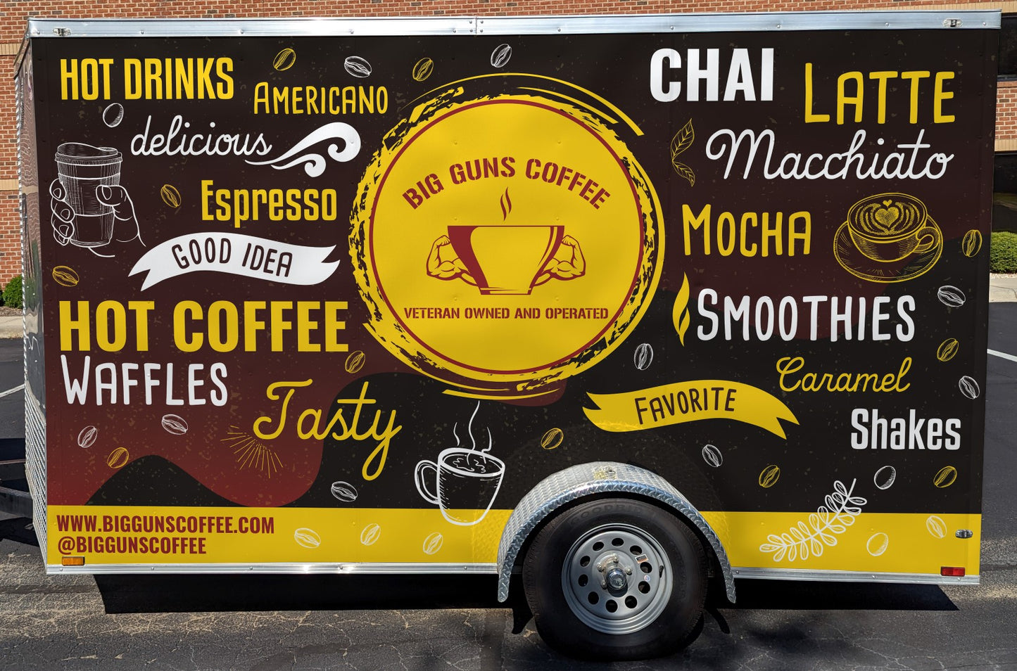 Big Guns Coffee Mobile Trailer